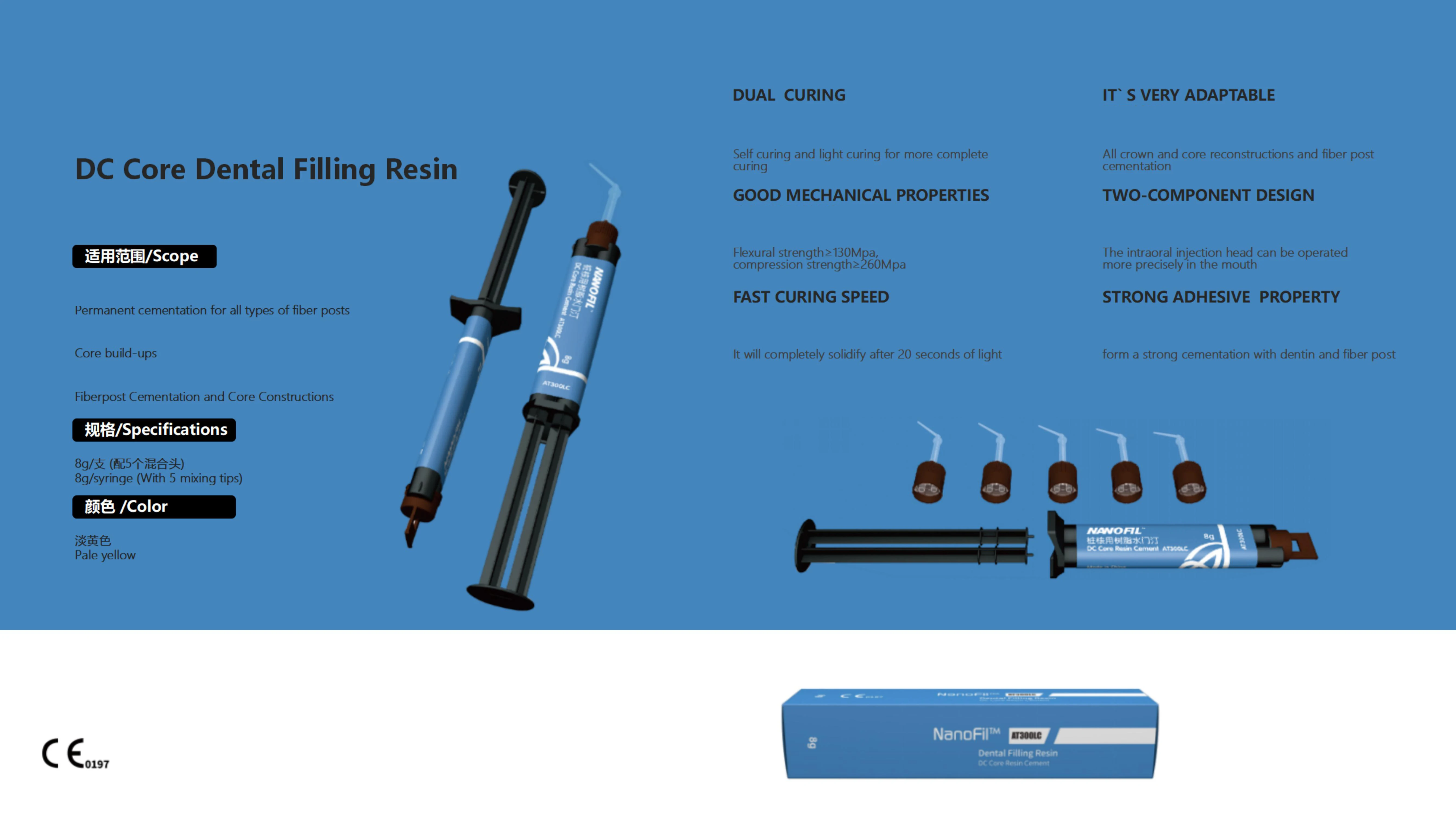 Dental Restoration Syringe Universal Color Shade Dentistry Enamel Material Aesthetics Composite Resin Compressive Strength