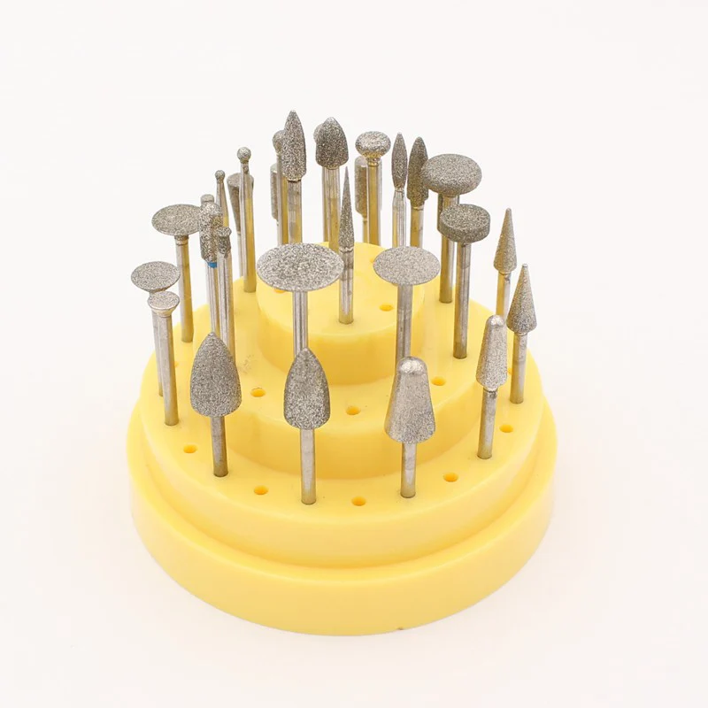 Dental Light Curing Resin Polishing Kit for Low-Speed Handpiece Porcelain Teeth Polish Silicon Rubber Silicon Carbide Grinding
