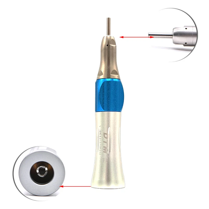 Dentistry Handpiece Machine Contra Angle Straight 4 Holes Air Motor Turbine Low Speed Handpiece With External Cooling System