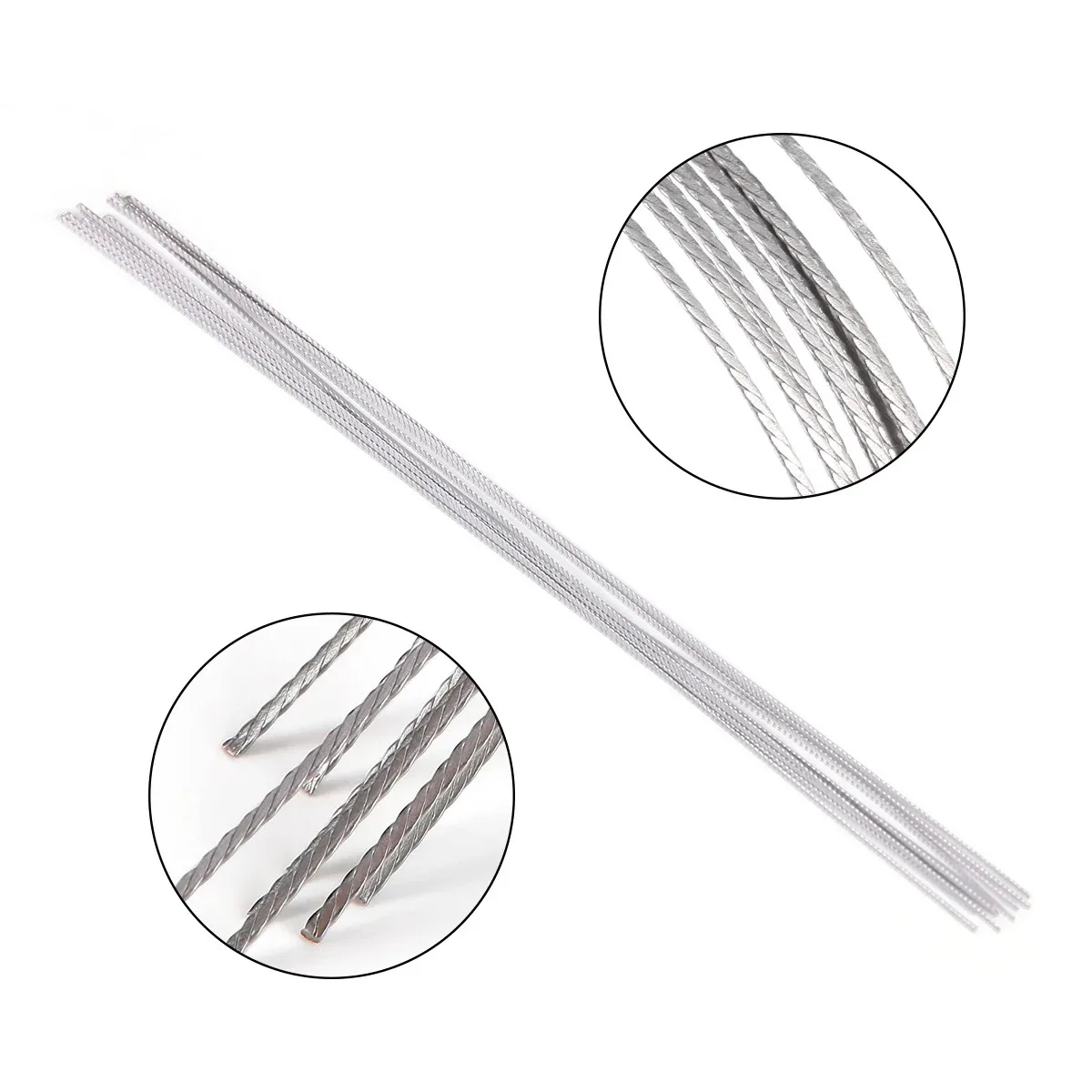 AG 10Pcs/Pack Dental Orthodontic Stainless Steel Lingual Retainer Wire 150MM Flat Straight Twist Wires Dentistry Materials
