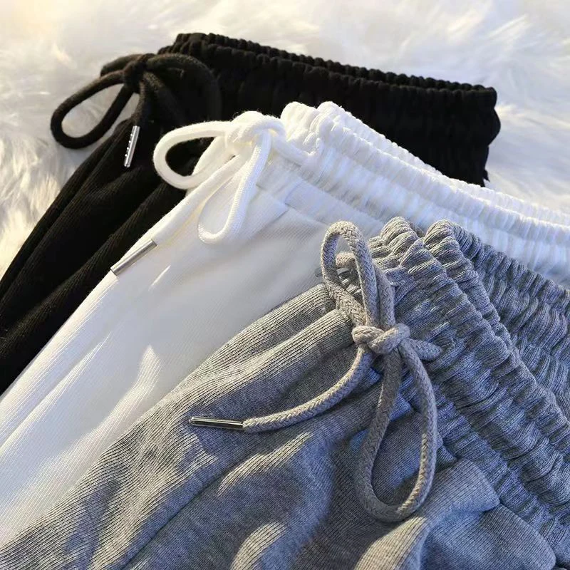 S-3XL Black Striped Shorts Women Oversized White Wide Leg Shorts Summer Korean Fashion High Waist Baggy Sports Short Pants New