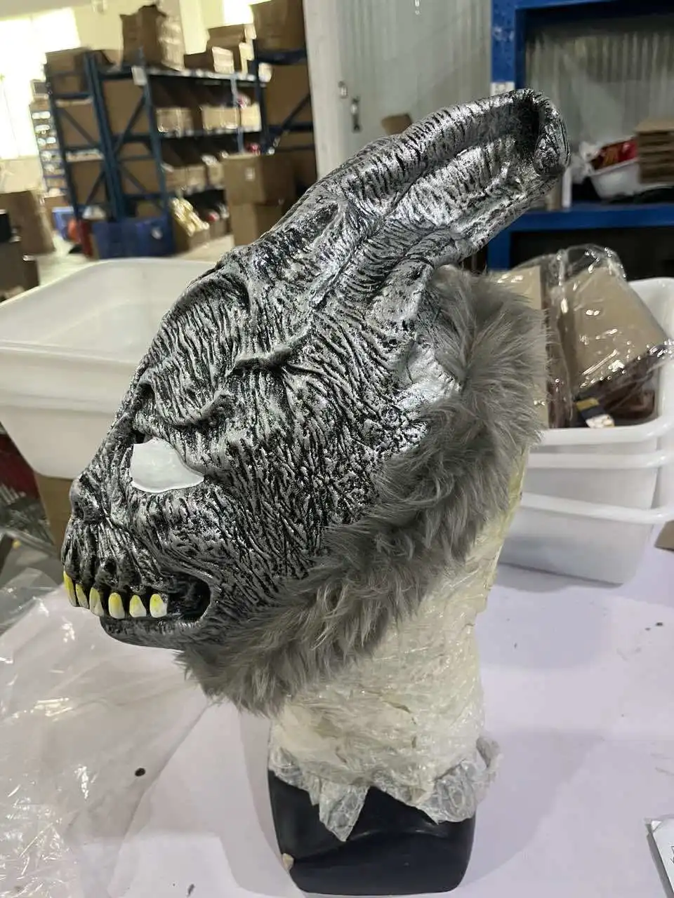 Movie Donnie Darko Frank evil rabbit Mask Halloween party Cosplay props latex full face mask