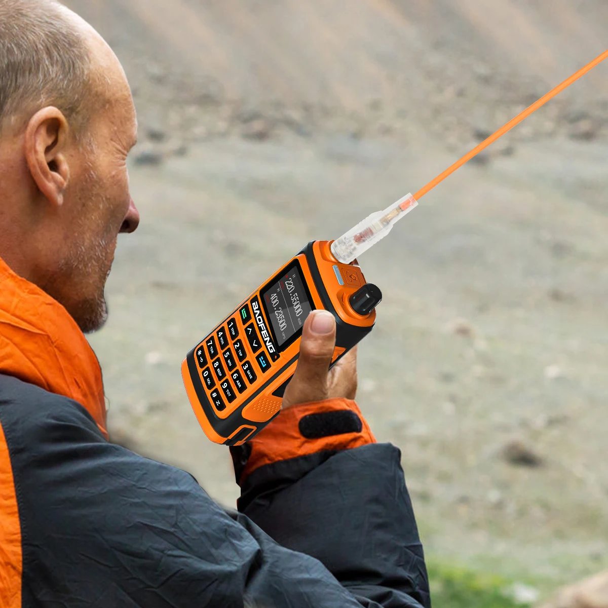 ABBREE Walkie Talkie AR-771T Dual Band SMA-Female Antenna for Baofeng UV-5R BF-888S UV-21 PRO Quangsheng UV-K5 UV-K6 Ham Radio