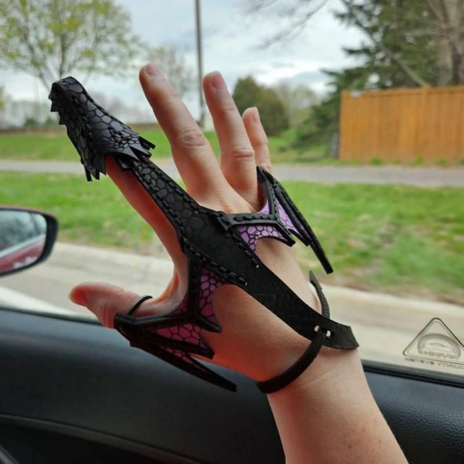 Hot Leather Dragon Glove Gift Braided Retro Bracelet Wristband Wrap Adjustable Hand Dragon Mittens Men