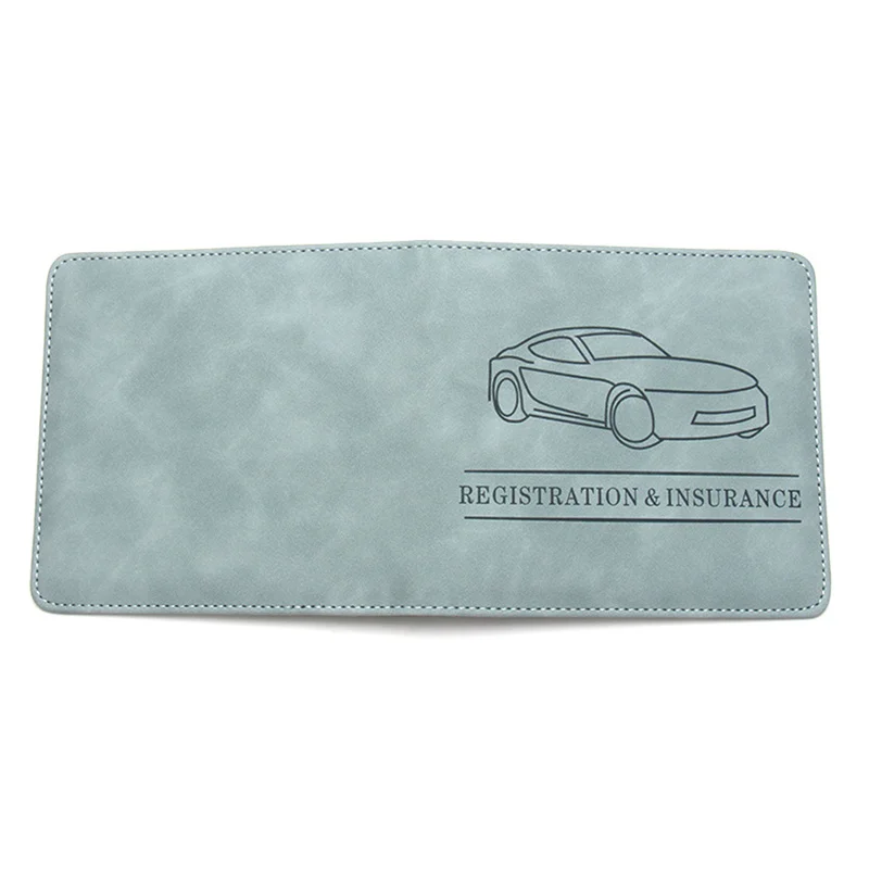 Car Registration,Driver's License and Insurance Card Holder - Leather Vehicle Glove Box Automobile Documents Paperwork Organizer