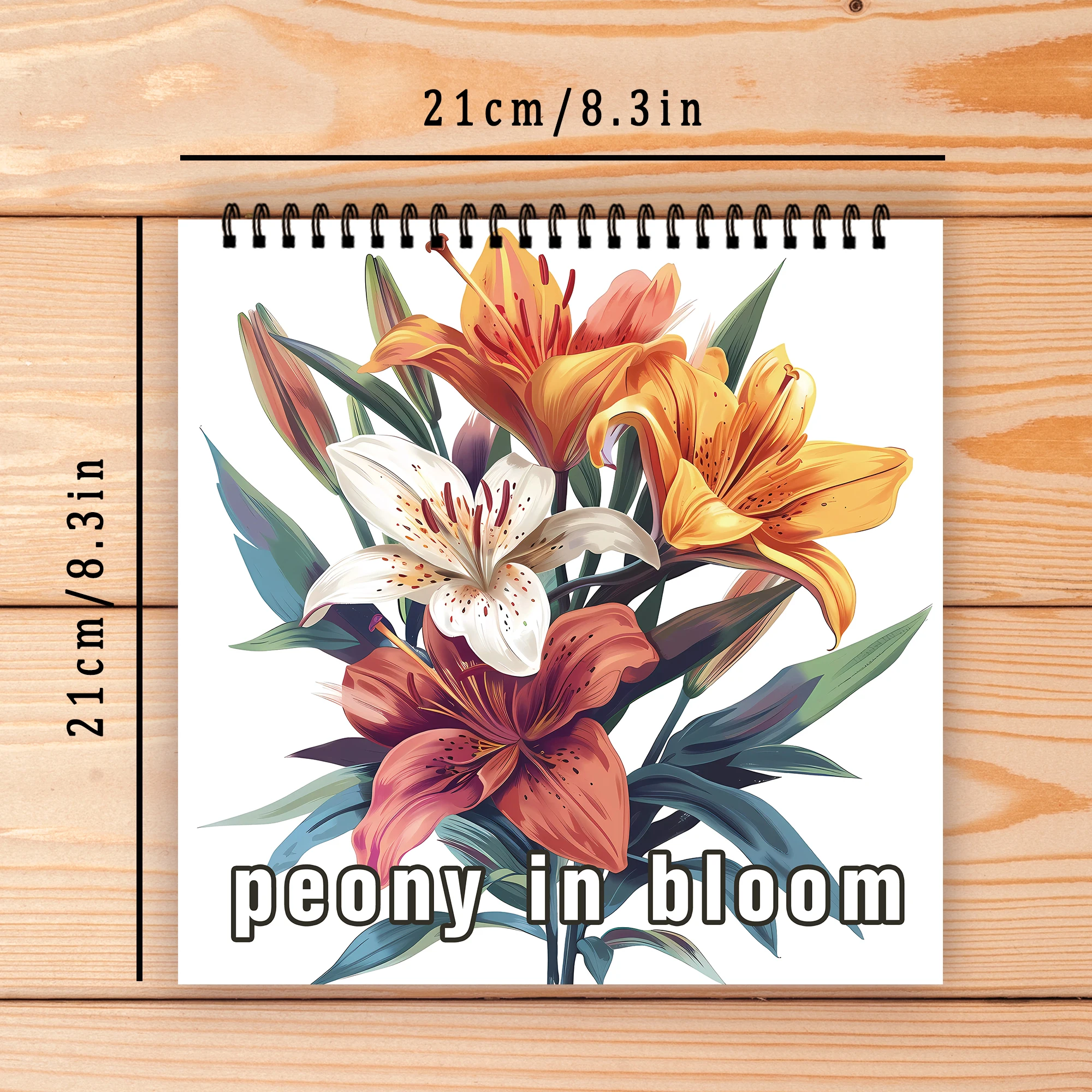 Spiral Colouring Book 30 Sheets 8.3x 8.3 Inches 100gsm Thick Paper, For Relief, Anxiety, Perfect for Many Holiday Gifts