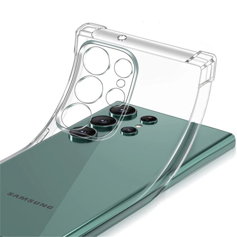 Clear Case For Samsung Galaxy S25 S24 S23 S22 S21 Plus Ultra Shockproof Case A54 A34 A14 A56 A53 A33 A36 A13 A52 A32 A55 Cover