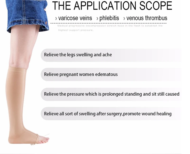 1 Pair Compression Socks Women Support Socks Varicose Veins Exercise Bikes Basketball Pregnancy Edema Medical Nurse Socks S-XXL