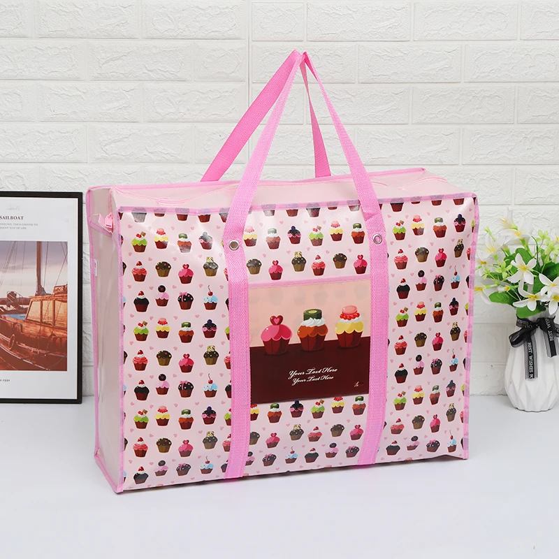 Thicken Quilt Organizer Storage Bag Luggage Bags Portable Shopping Travel Moisture Proof Package Clothes Students