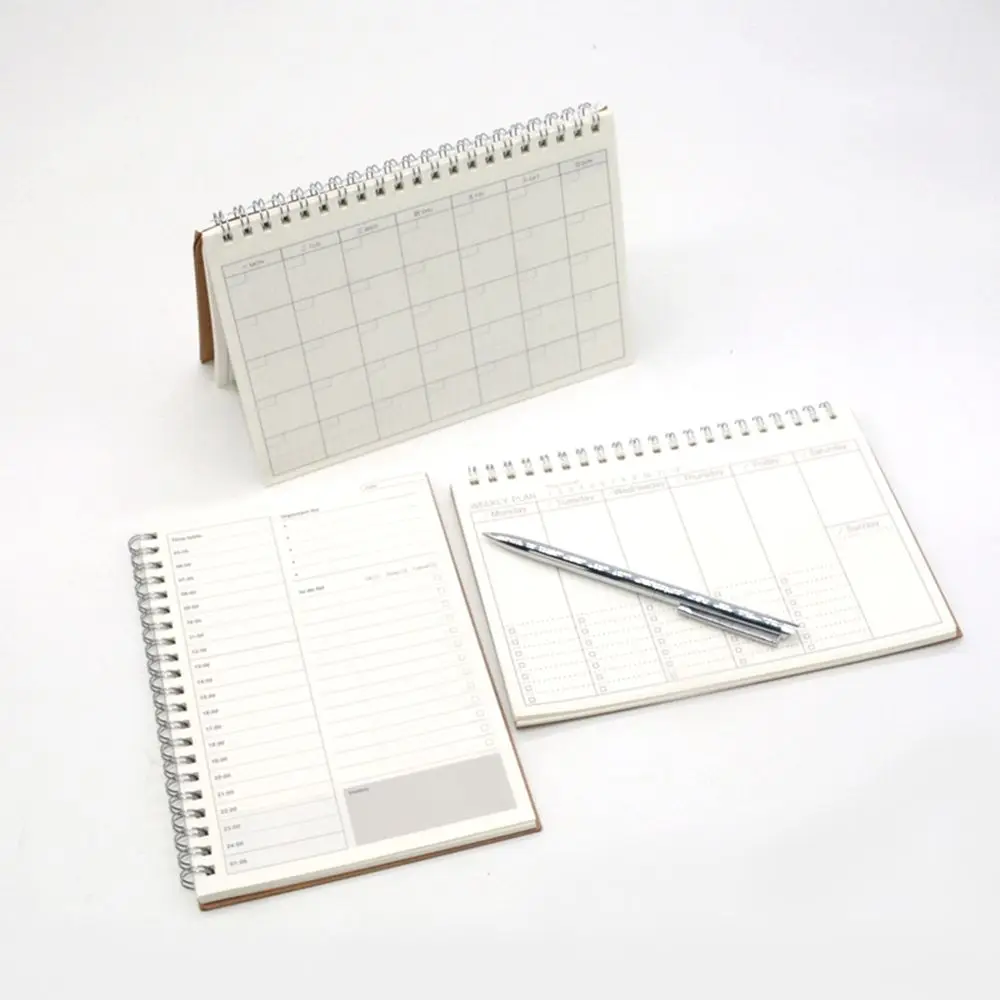 Daily Weekly Planner Notebook Spiral Agenda Daily Schedule Journal Notebooks Time To Do List Office Stationery School Supplies