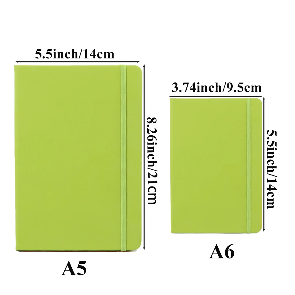 A5/A6 Business Strap Notebook 160 page 80gsm Student Stationery Notepad Hand Account Book Black Notebook Hard Cover Planner