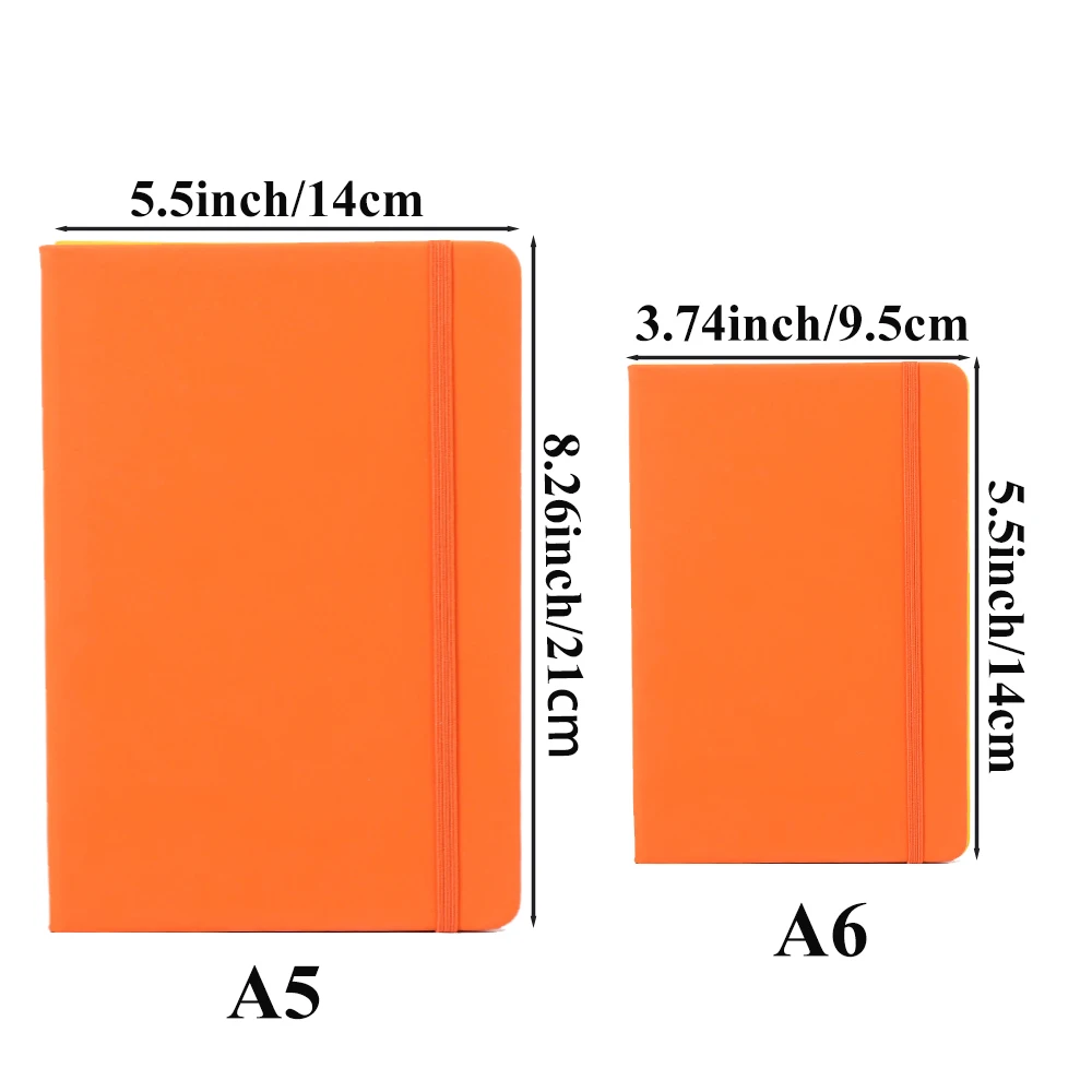 A5/A6 Business Strap Notebook 160 page 80gsm Student Stationery Notepad Hand Account Book Black Notebook Hard Cover Planner