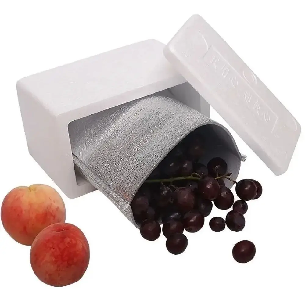 Aluminum Foil Cooler Bag Insulation Folding Picnic Portable Food Thermal Packing Bag Food Delivery Drink Carrier Insulated Bag
