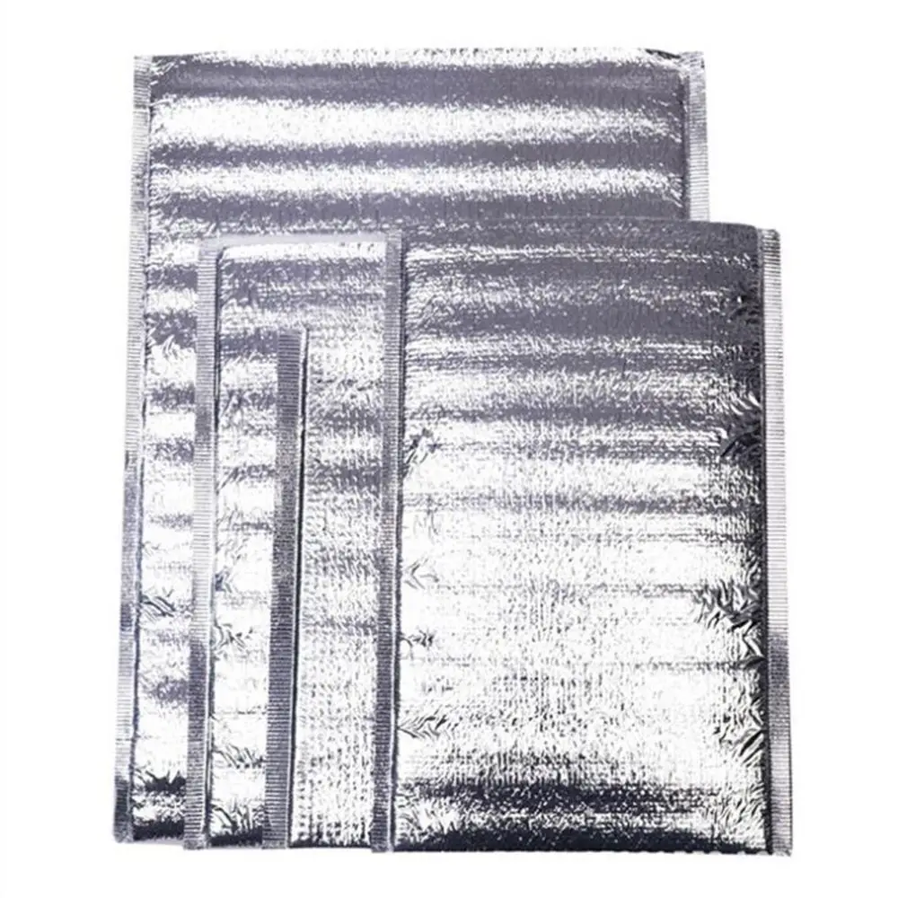 Aluminum Foil Cooler Bag Insulation Folding Picnic Portable Food Thermal Packing Bag Food Delivery Drink Carrier Insulated Bag