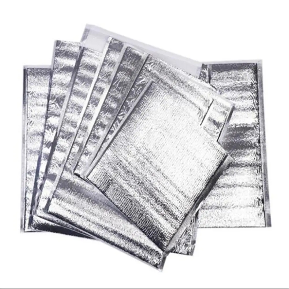 Aluminum Foil Cooler Bag Insulation Folding Picnic Portable Food Thermal Packing Bag Food Delivery Drink Carrier Insulated Bag