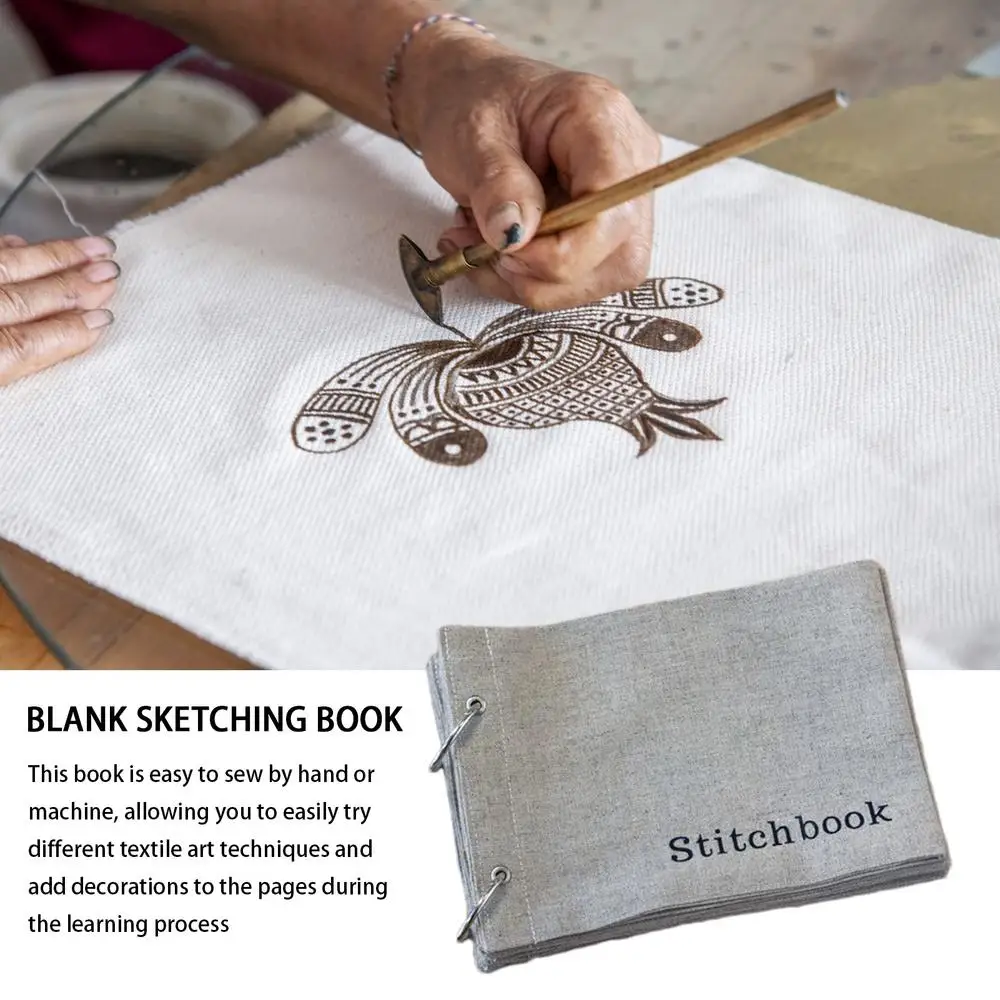 Blank Fabric Sketchbook Blank Notebook Book Art Sketchbook With Unique Folding Design For Drawing Enthusiasts Writers