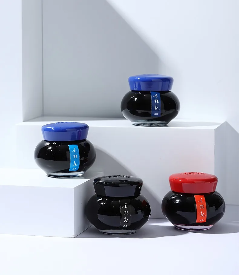 JINHAO 100/50ml Non-carbon Fountain Pen Ink Cartridge Refill Glass Bottled Fountain Pen Ink School Office Supplies Stationery