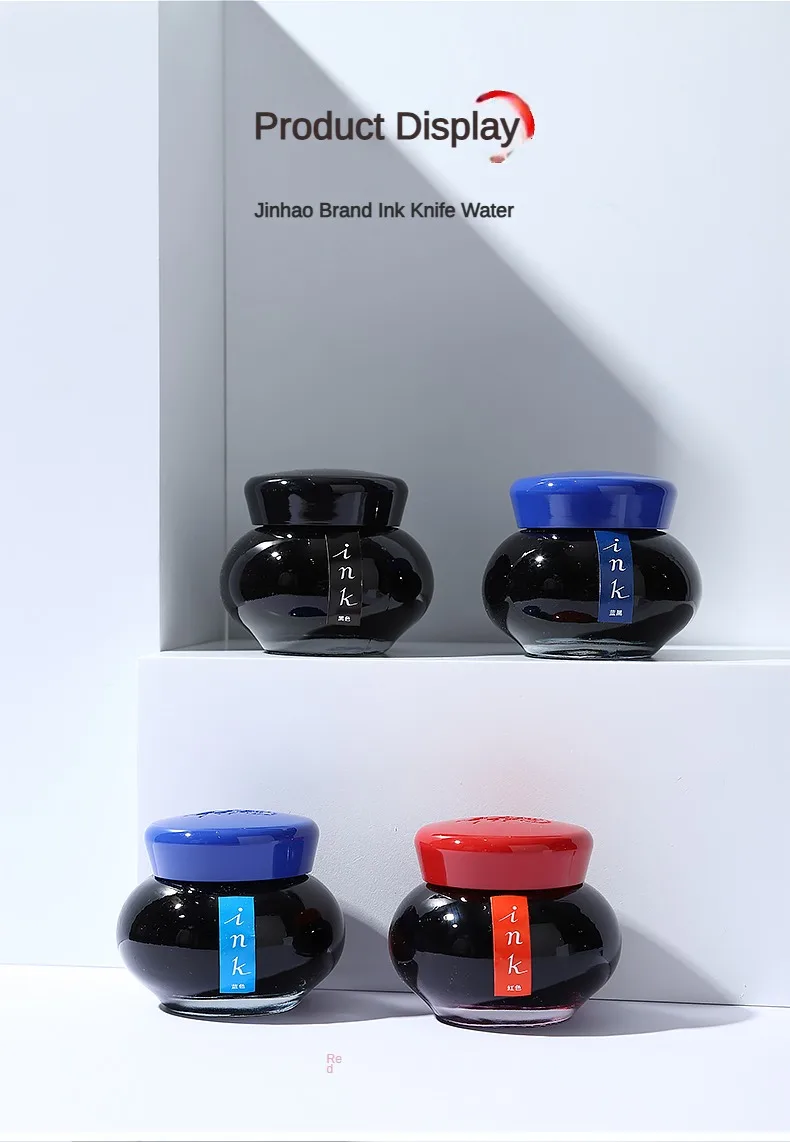 JINHAO 100/50ml Non-carbon Fountain Pen Ink Cartridge Refill Glass Bottled Fountain Pen Ink School Office Supplies Stationery