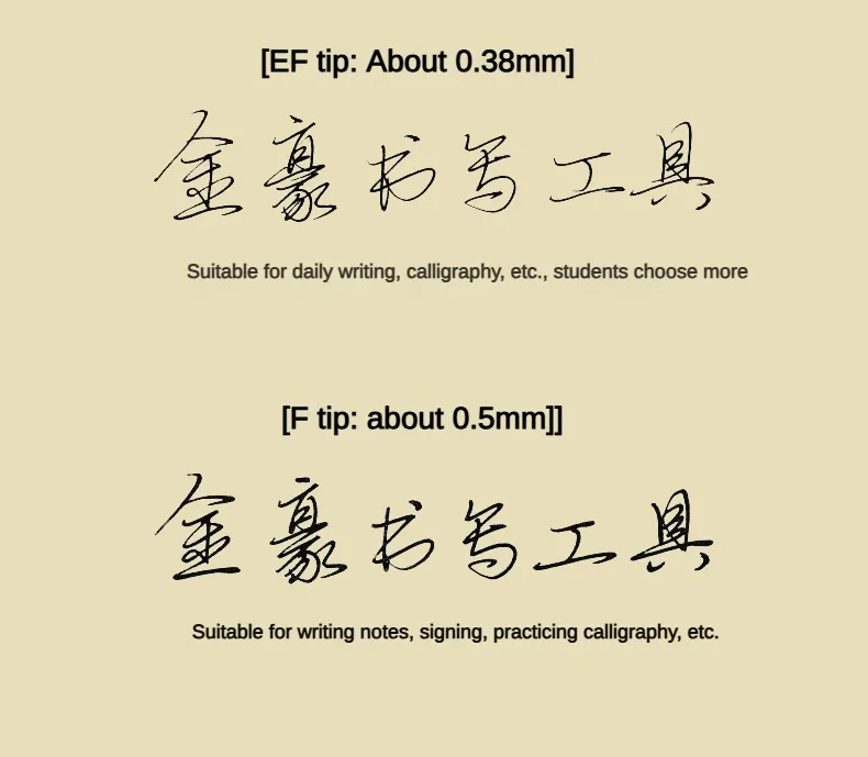 Jinhao 62 Fountain Pen Luxury Elegant Calligraphy Writing ink Pens F EF Nib Pen beginner Office School Supplies Stationery