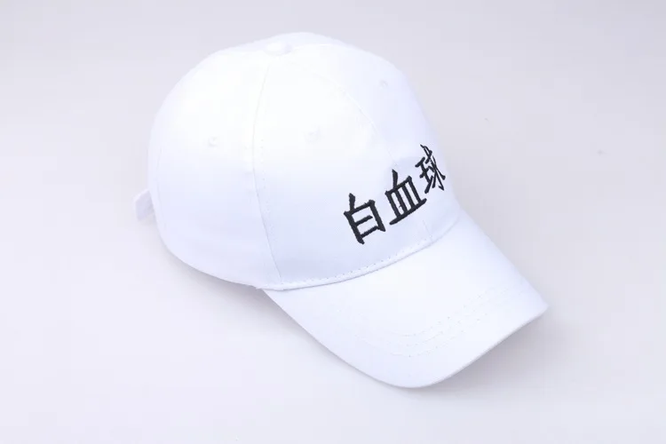 Anime Cells at Work! Hat White Blood Cell Platelet Red Blood Cell Casual Baseball Cap Unisex Adjustable Sun Hat Duckbill Cap