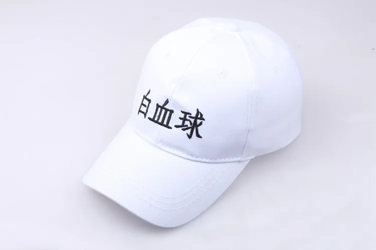 Anime Cells at Work! Hat White Blood Cell Platelet Red Blood Cell Casual Baseball Cap Unisex Adjustable Sun Hat Duckbill Cap