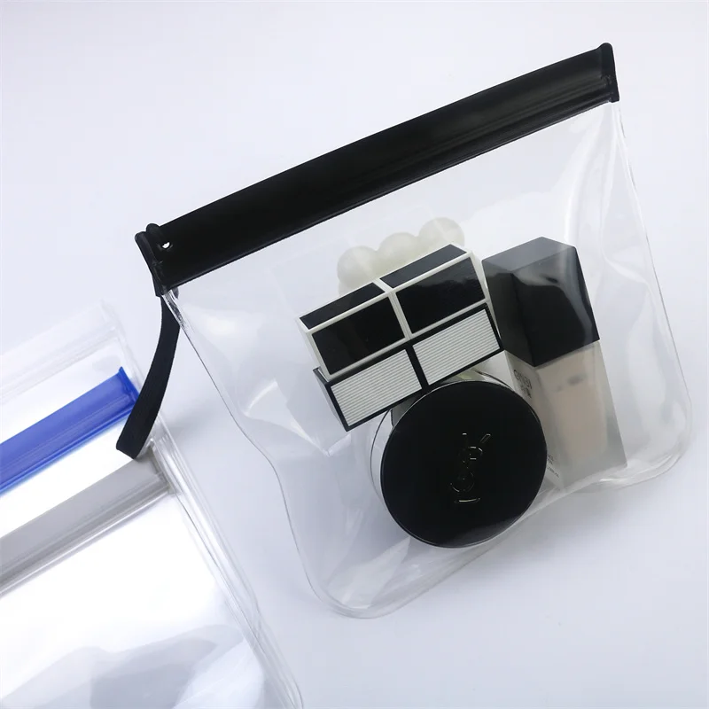 1/2/4pcs Luggage Transparent Travel Use Leakproof Flight Make Up Waterproof For Women Reusable Airport Security Storage bag