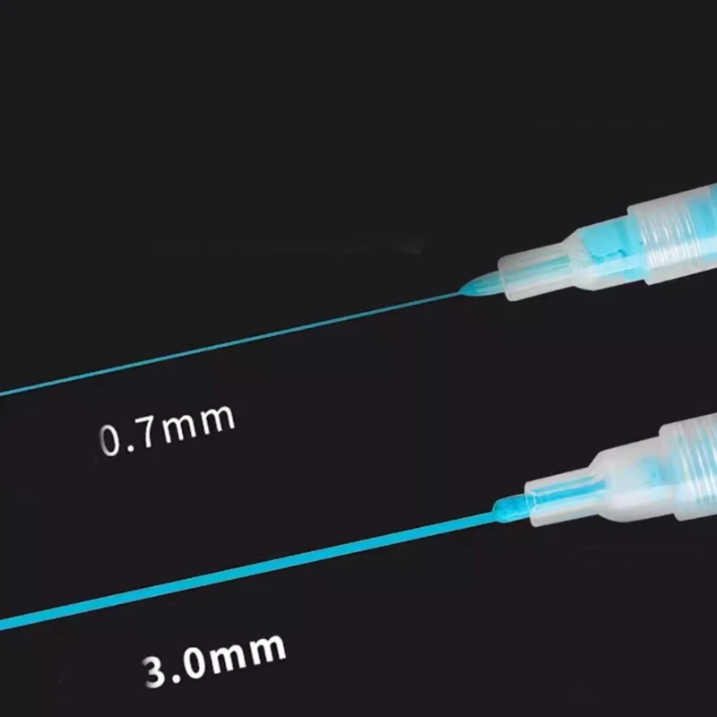 White Blue Mark Pen Watercolor Masking Liquid 0.7 mm/0.3mm Masking Fluid Marker Art Supplies Glues Covering Liquid H8WD