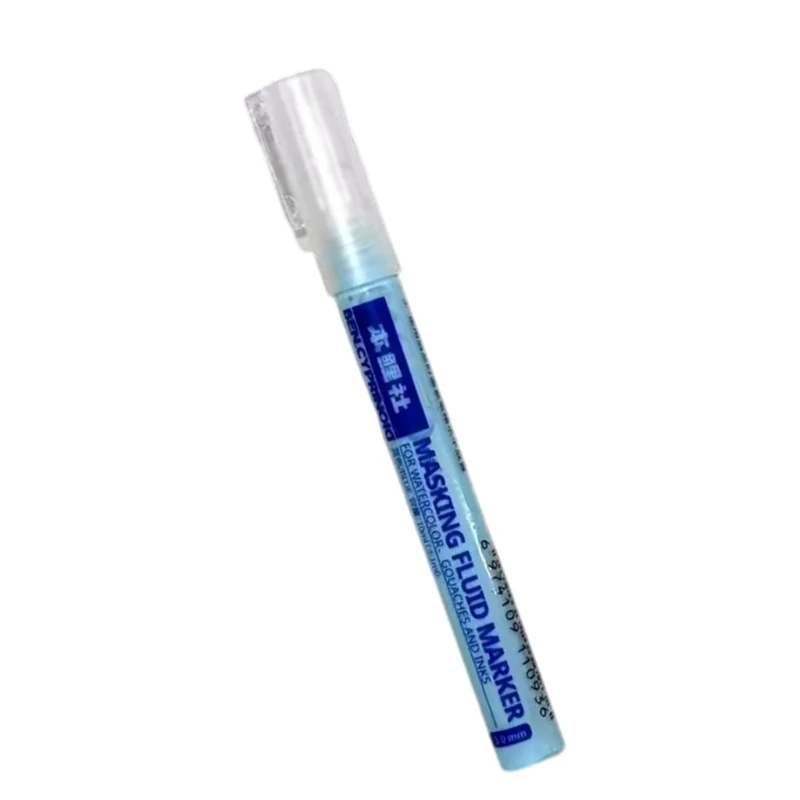 White Blue Mark Pen Watercolor Masking Liquid 0.7 mm/0.3mm Masking Fluid Marker Art Supplies Glues Covering Liquid H8WD