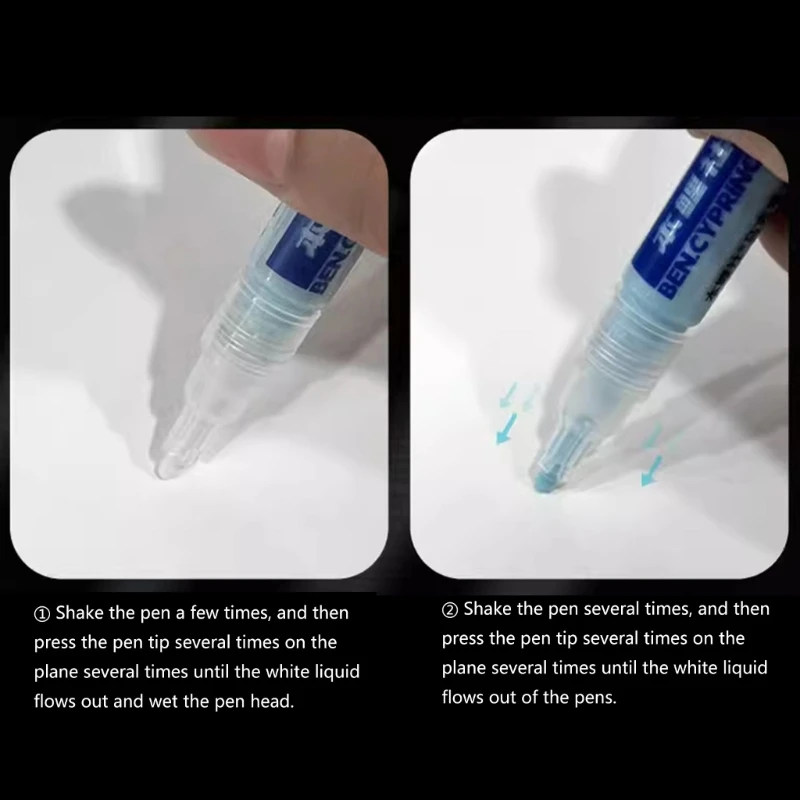 White Blue Mark Pen Watercolor Masking Liquid 0.7 mm/0.3mm Masking Fluid Marker Art Supplies Glues Covering Liquid H8WD