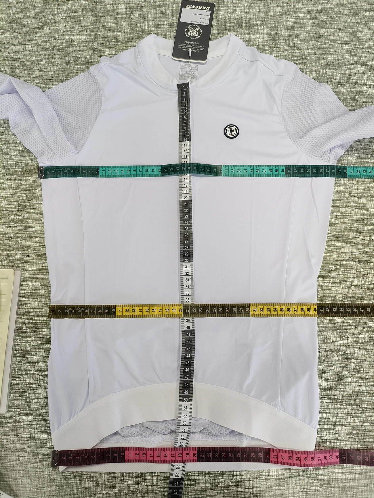 DAREVIE Cycling Jersey Long Sleeve Pro Aero Small Size 3D Bubble Mesh Cycling Jersey Men Women Breathable Man Cycling Maillot