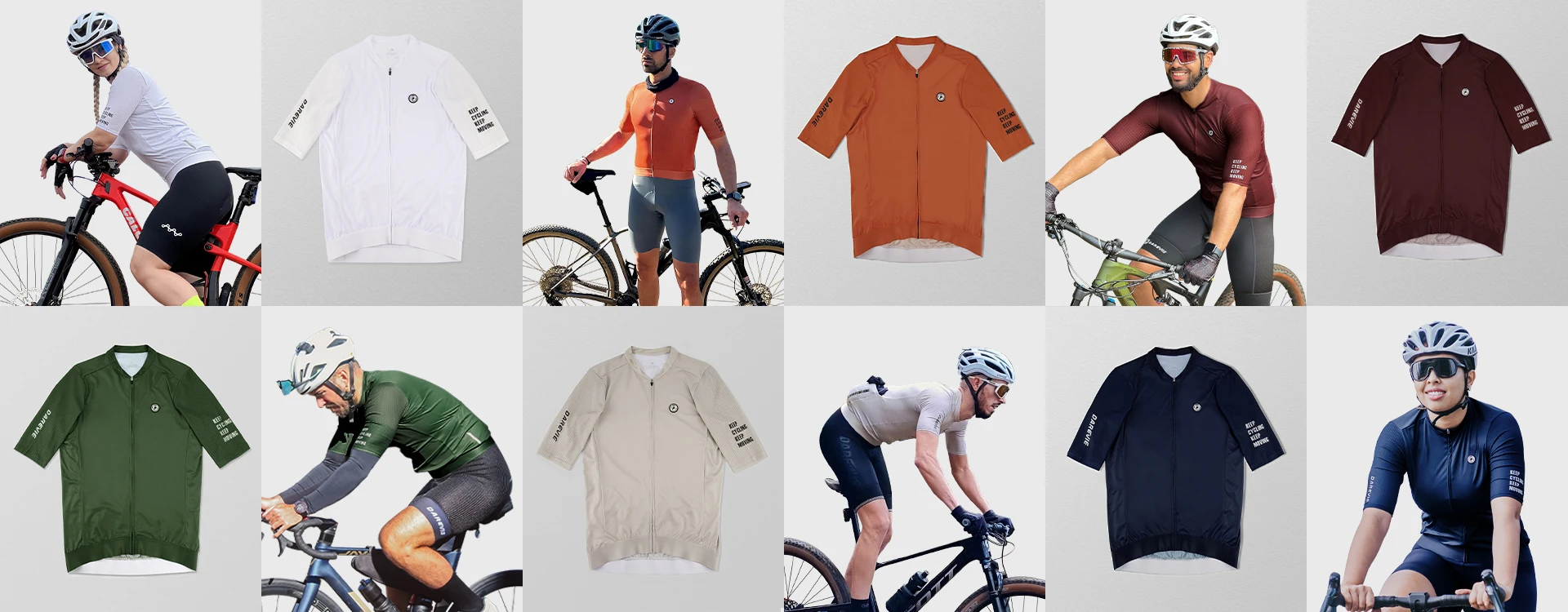DAREVIE Cycling Jersey Long Sleeve Pro Aero Small Size 3D Bubble Mesh Cycling Jersey Men Women Breathable Man Cycling Maillot