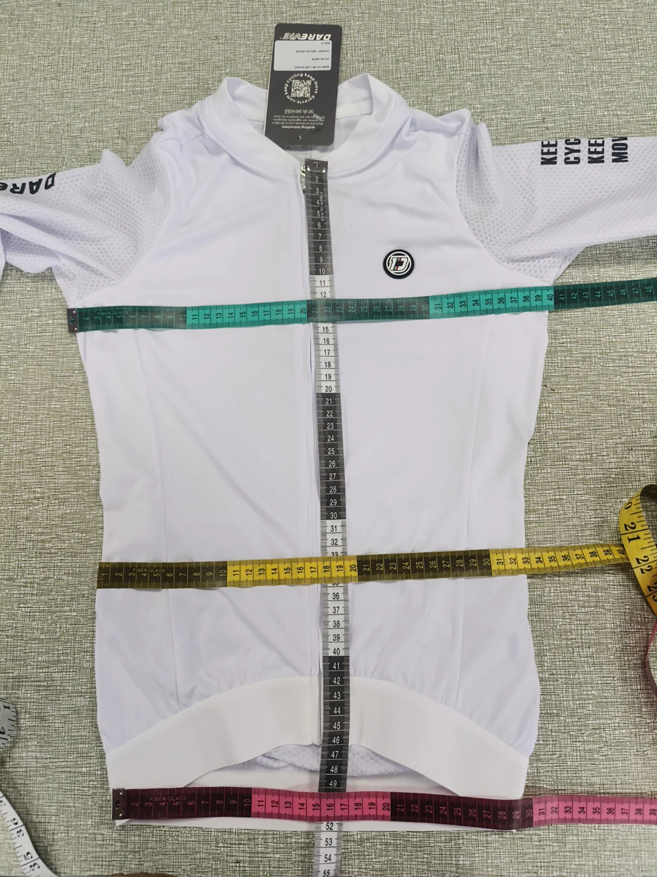 DAREVIE Cycling Jersey Long Sleeve Pro Aero Small Size 3D Bubble Mesh Cycling Jersey Men Women Breathable Man Cycling Maillot