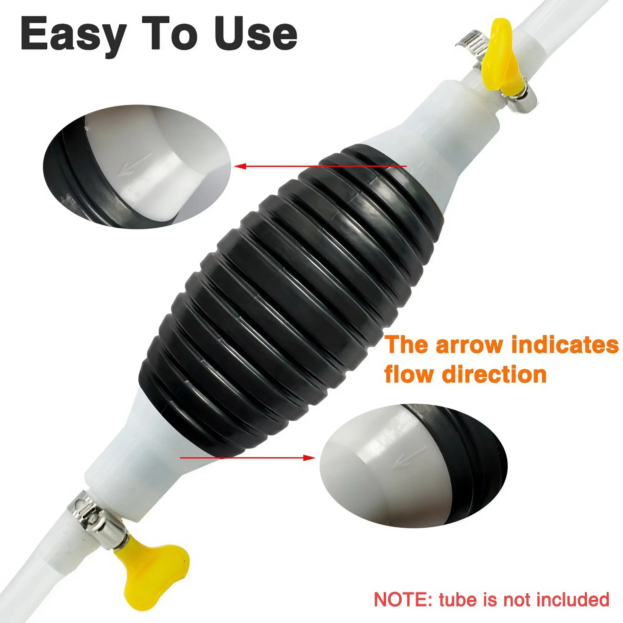Car Fuel Hand Primer Pump Rubber Manual Petrol Diesel Gas Liquid Transfer Pump Fit For Ford Chevy VW Audi BMW
