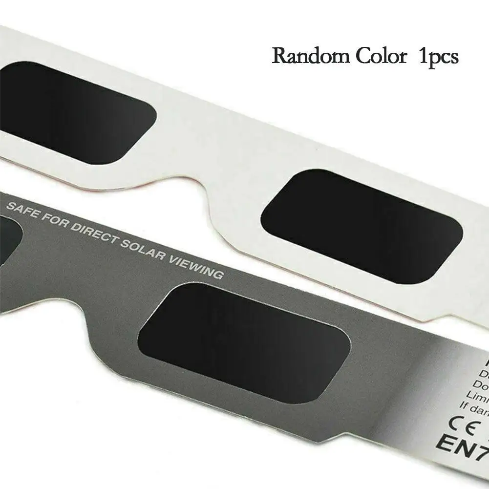 1/5/10pcs Paper Solar Eclipse Glasses Anti-uv Viewing Glasses Safe Shades Observation Solar Glasses Protect Eyes Random Color