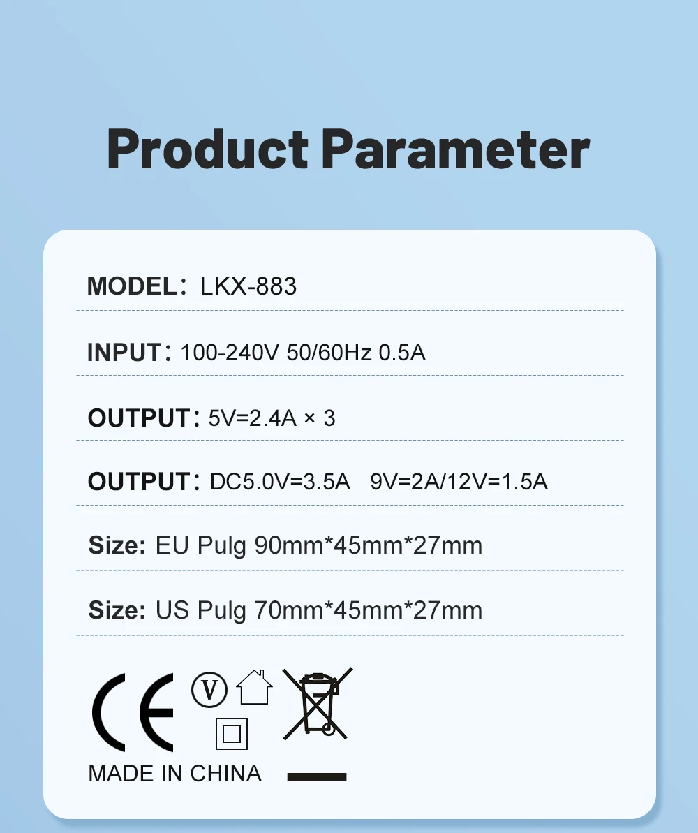 Total 20W Multi Port Wall Charger USB PD Adapter For Xiaomi iPhone 13 12 for Samsung Mobile Phone Plug Charging