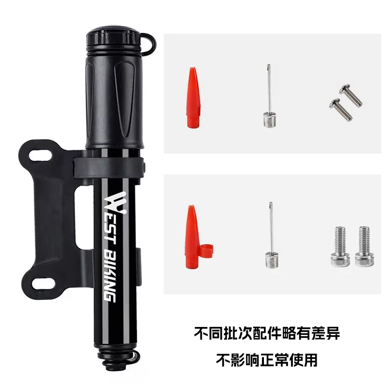 WEST BIKING 100Psi Mini Bike Pump Aluminum Alloy Bicycle Hand Air Pump Tire Inflator Schrader Presta Valve MTB Road Cycling Pump