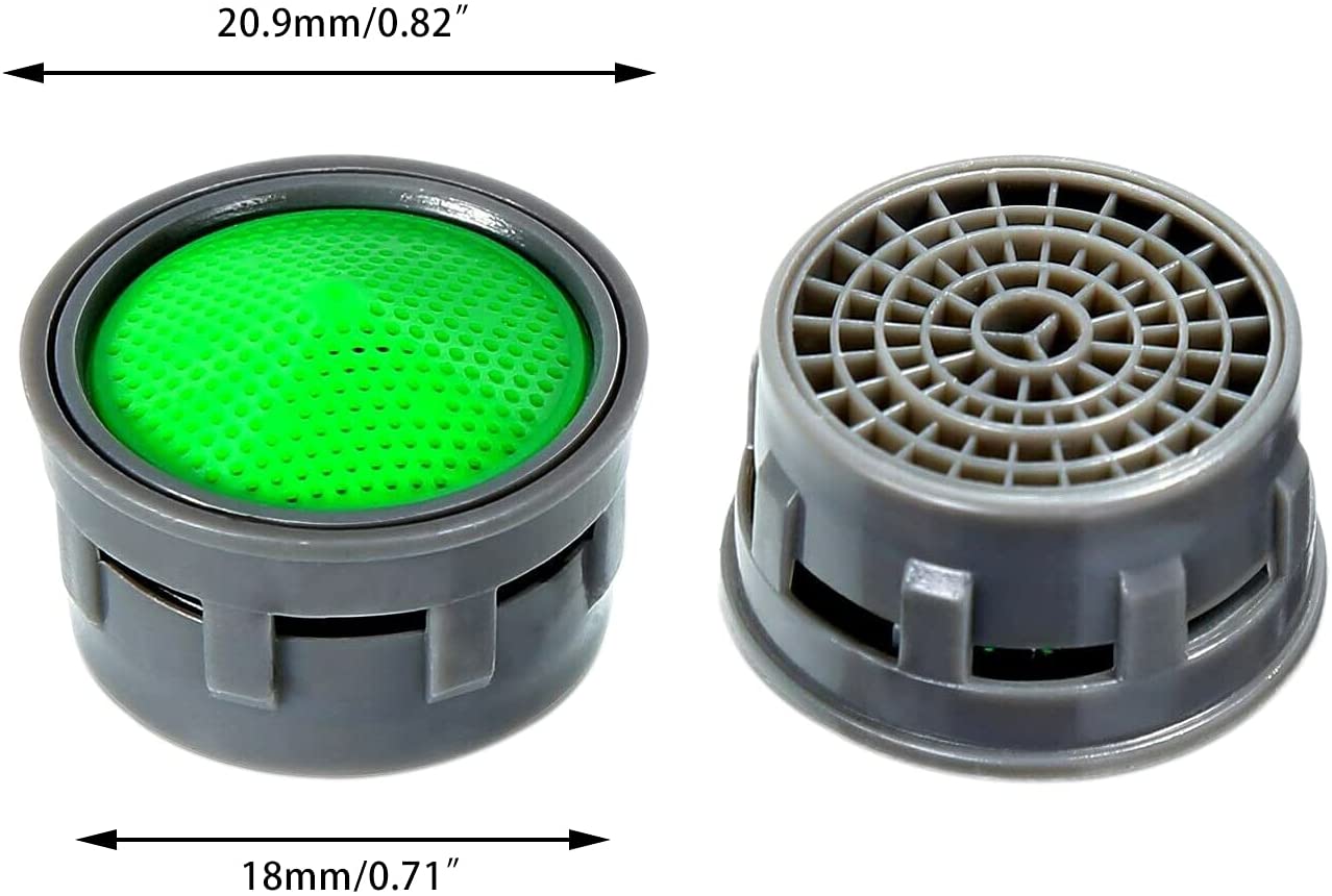 10PCS Basin Tap Filter-Tap Aerator- Faucet Plastic Insert Replacement Nozzle Filter - Faucet Flow Restrictor Replacement Parts