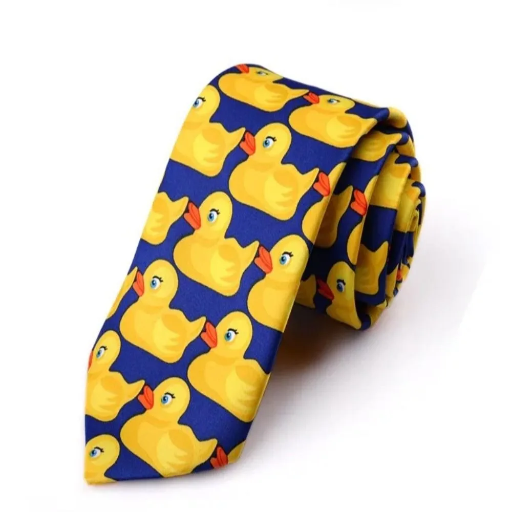 Brand New Hot Fashion Brand New Barney's How I Met Your Mother Ducky Tie Yellow Rubber Duck Necktie Ties Barney Ducky