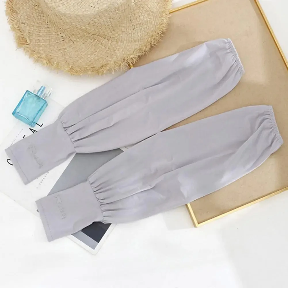 Summer Loose Sunscreen Driving Ice Silk Sleeve Female Long Length UV Protection Arm Arm Glove Sleeves Super Soft Breathable