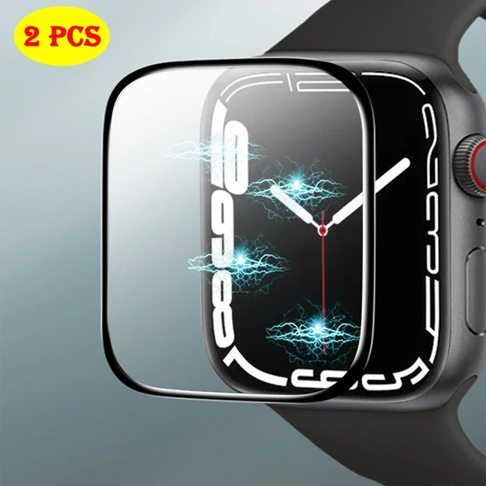 Screen Protector For Apple Watch Series 9-8-7-6 5 4 Se ultra-2 49mm 41mm 45mm 40mm 44mm 3D (Not Tempered Glass) Film Accessories