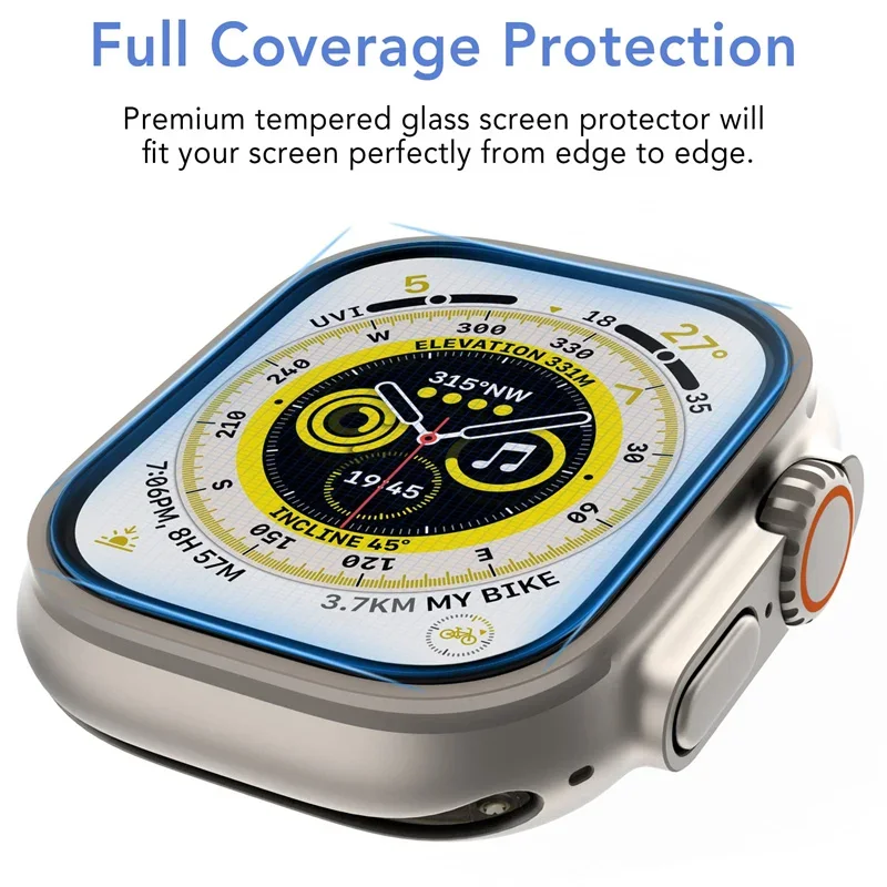 Screen Protector For Apple Watch Series 9-8-7-6 5 4 Se ultra-2 49mm 41mm 45mm 40mm 44mm 3D (Not Tempered Glass) Film Accessories