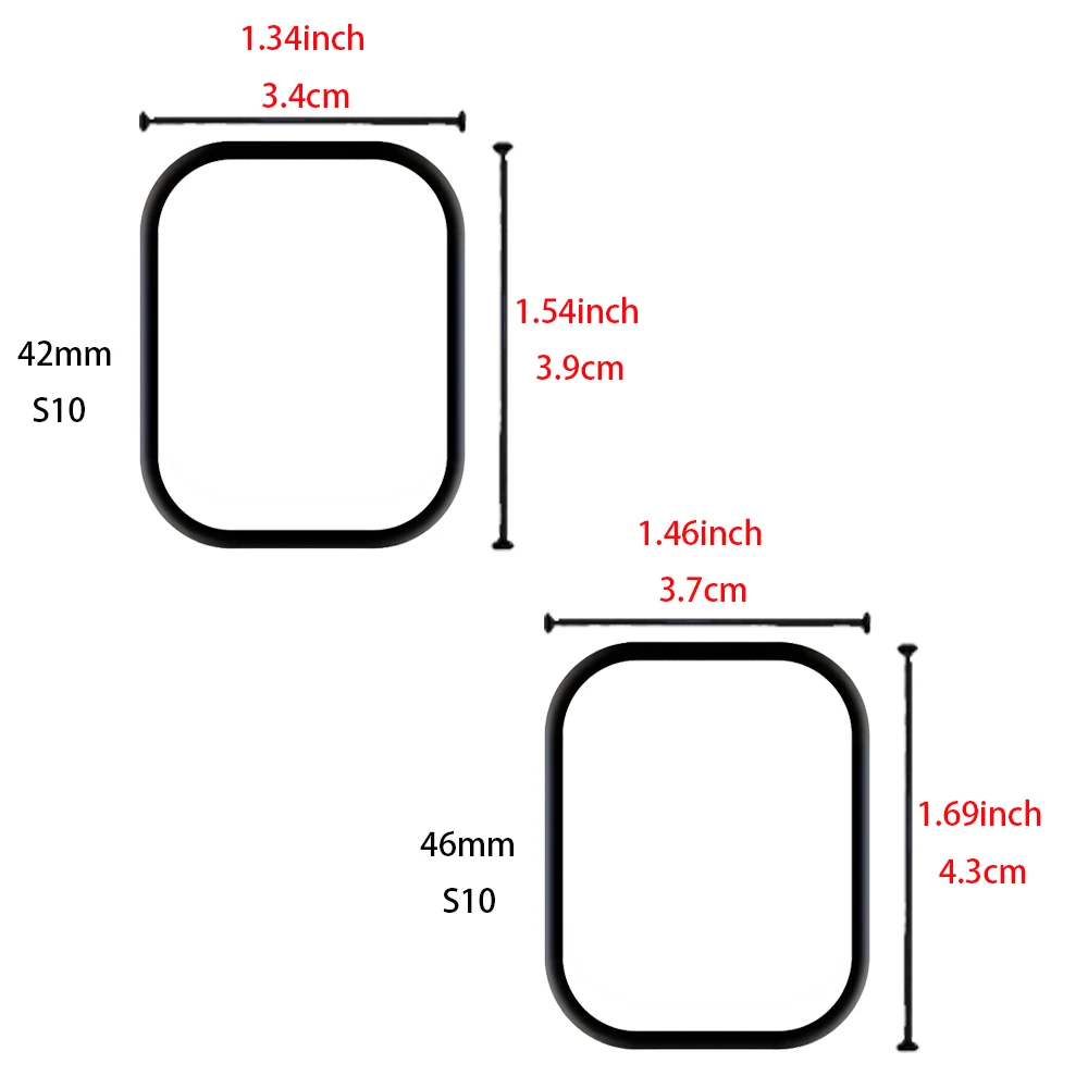 Screen Protector For Apple Watch Series 9-8-7-6 5 4 Se ultra-2 49mm 41mm 45mm 40mm 44mm 3D (Not Tempered Glass) Film Accessories