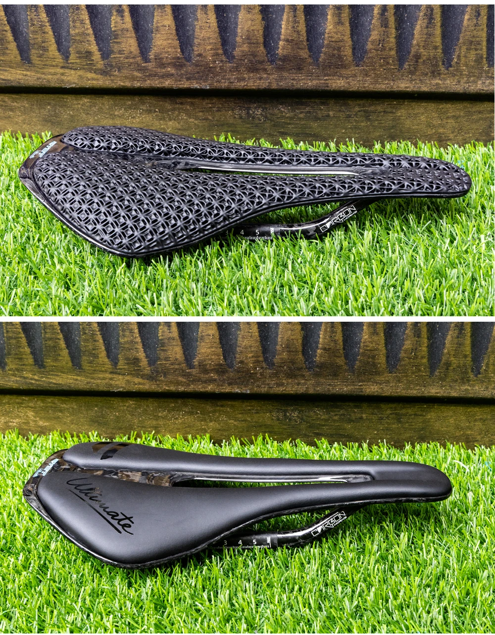 RYET 3D Printed Bicycle Saddle Ultralight Carbon Saddle 135/143mm 105g Bike Saddle for MTB Gravel Road Bike Seat Cycling Parts