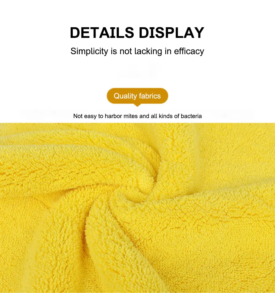 SEAMETAL High-end Microfiber Towel Car Wash Towel Detailing Cleaning Cloth Car Wash Drying Towel Car Absorbent Cleaning Products