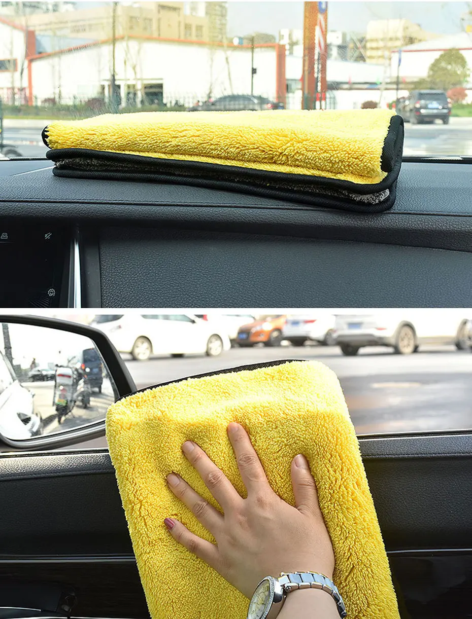 SEAMETAL High-end Microfiber Towel Car Wash Towel Detailing Cleaning Cloth Car Wash Drying Towel Car Absorbent Cleaning Products