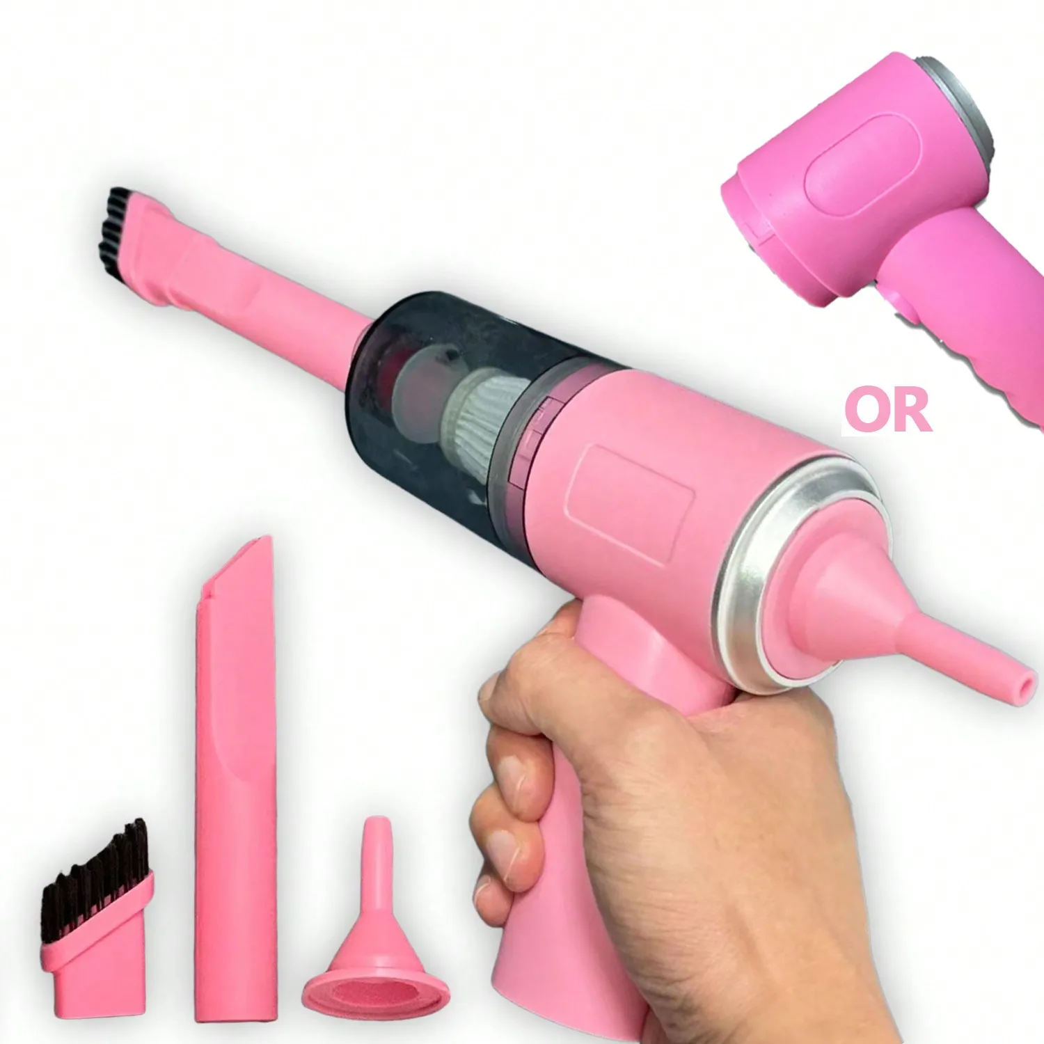3 In 1 Integrated Suction And Blowing Vacuum Combination Vacuum Cleaner USB Charging Small Car Household Vacuum Cleaner