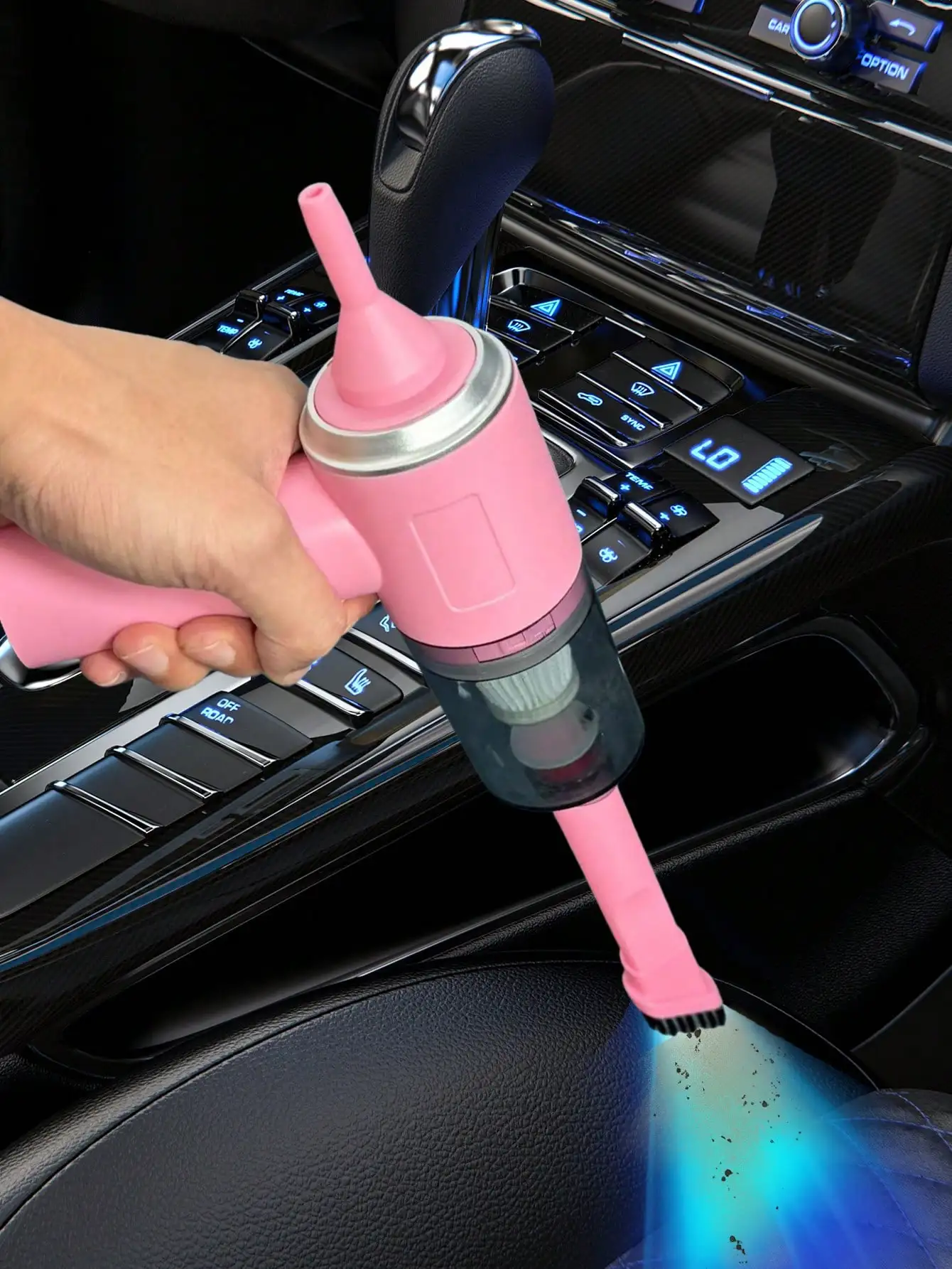 3 In 1 Integrated Suction And Blowing Vacuum Combination Vacuum Cleaner USB Charging Small Car Household Vacuum Cleaner