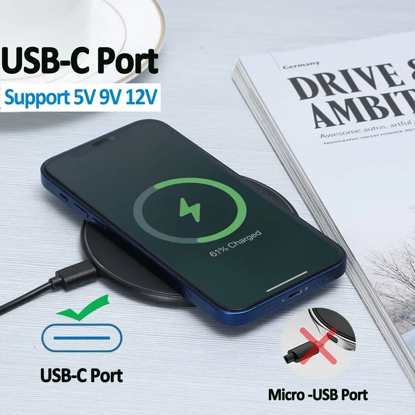 100W Fast Wireless Charger Pad For iPhone 15 14 13 12 X Pro Max 8 Samsung Galaxy S23 Xiaomi Wireless Charging Station Chargers