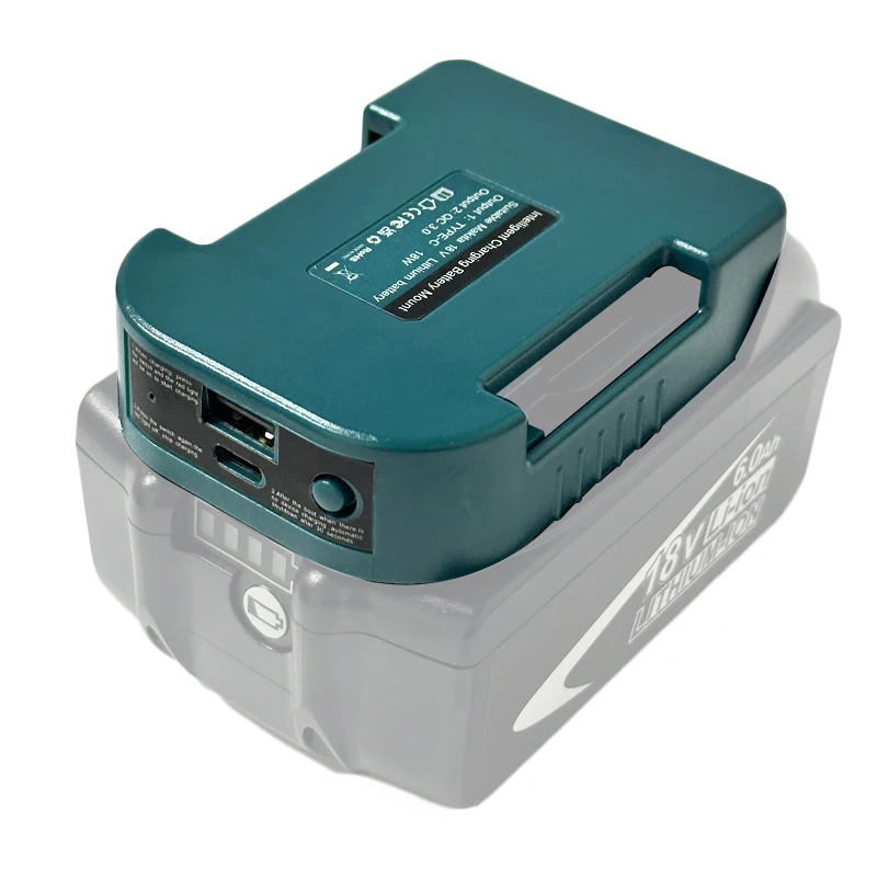 For Makita 18V With USB With Type-C Battery Holder For Makita 18V Battery BL1840 BL1850 BL1860 Charger Adapter Charging