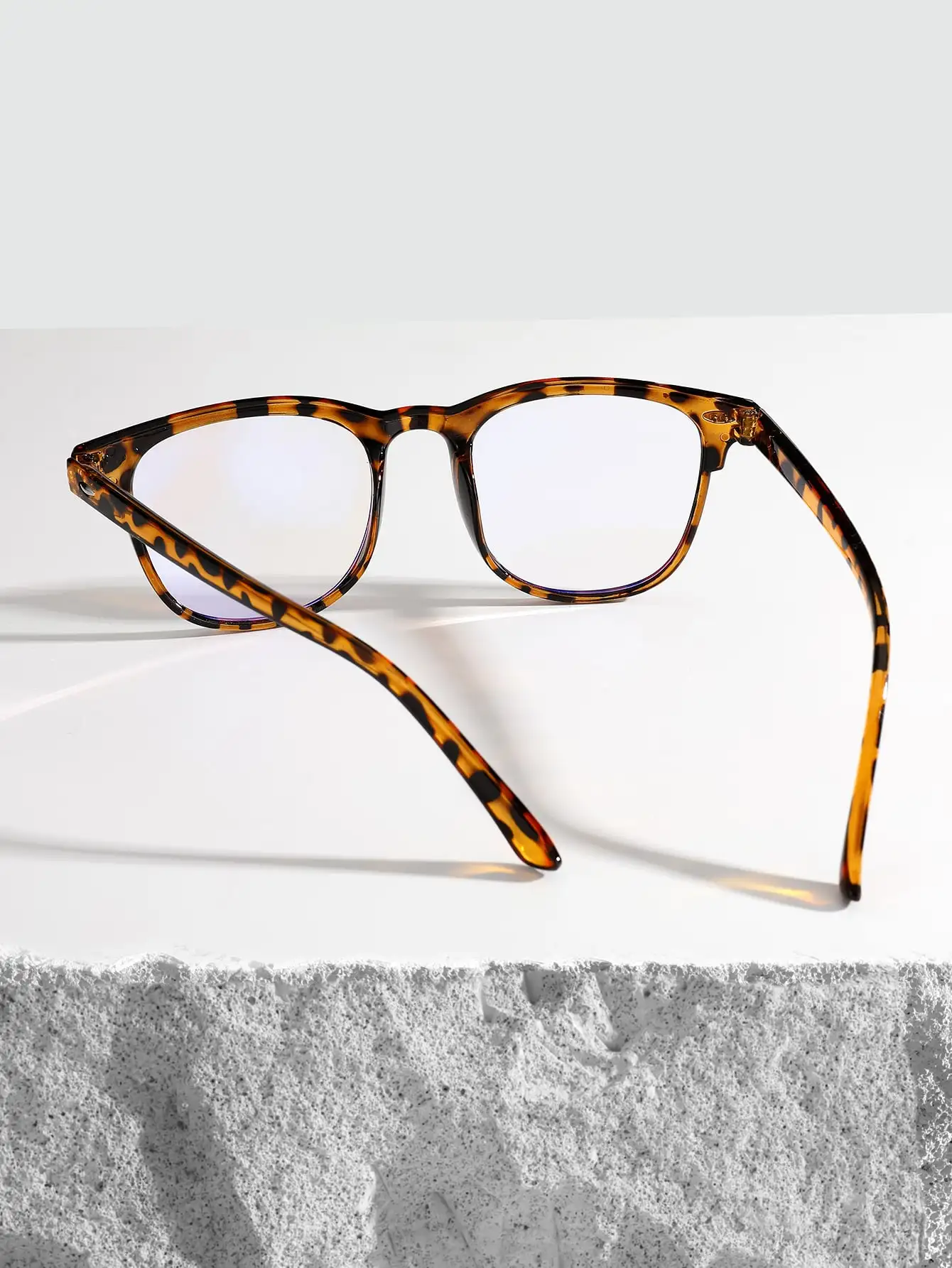 1-2-3PCS Unisex Square Plastic Frame Trendy Anti-Blue Light Clear Glasses For Back To School Clothing Accessories.